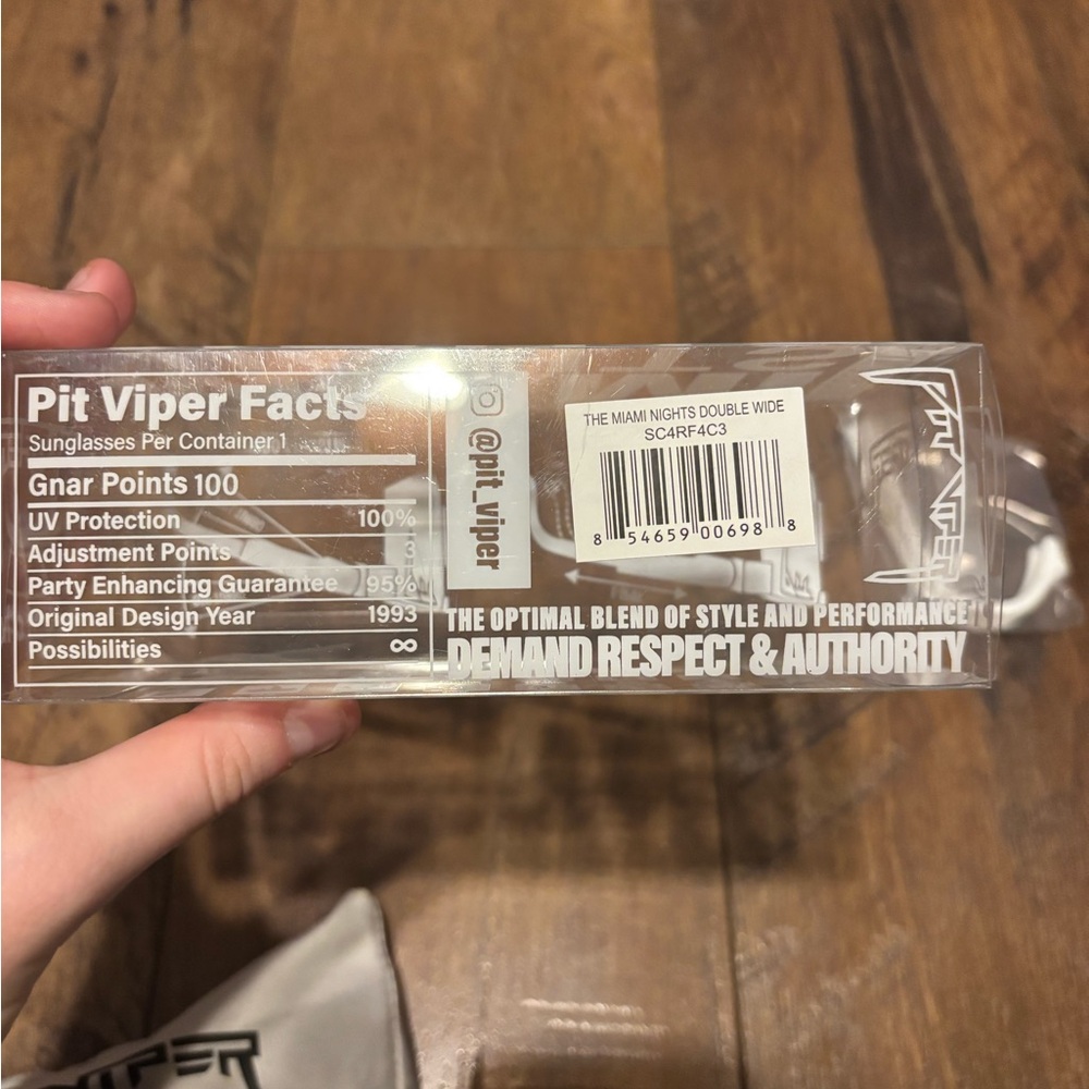 REAL PIT VIPER MIAMI NIGHT DOUBLE WIDE SUNGLASSES - Picture 4 of 5